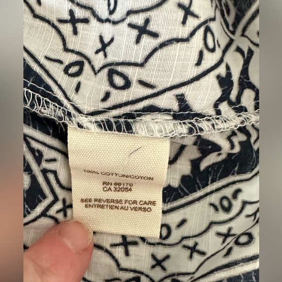 Free People Coastline Crochet Yoke Babydoll Dress Size 4 Gray Navy blue - Picture 10 of 13